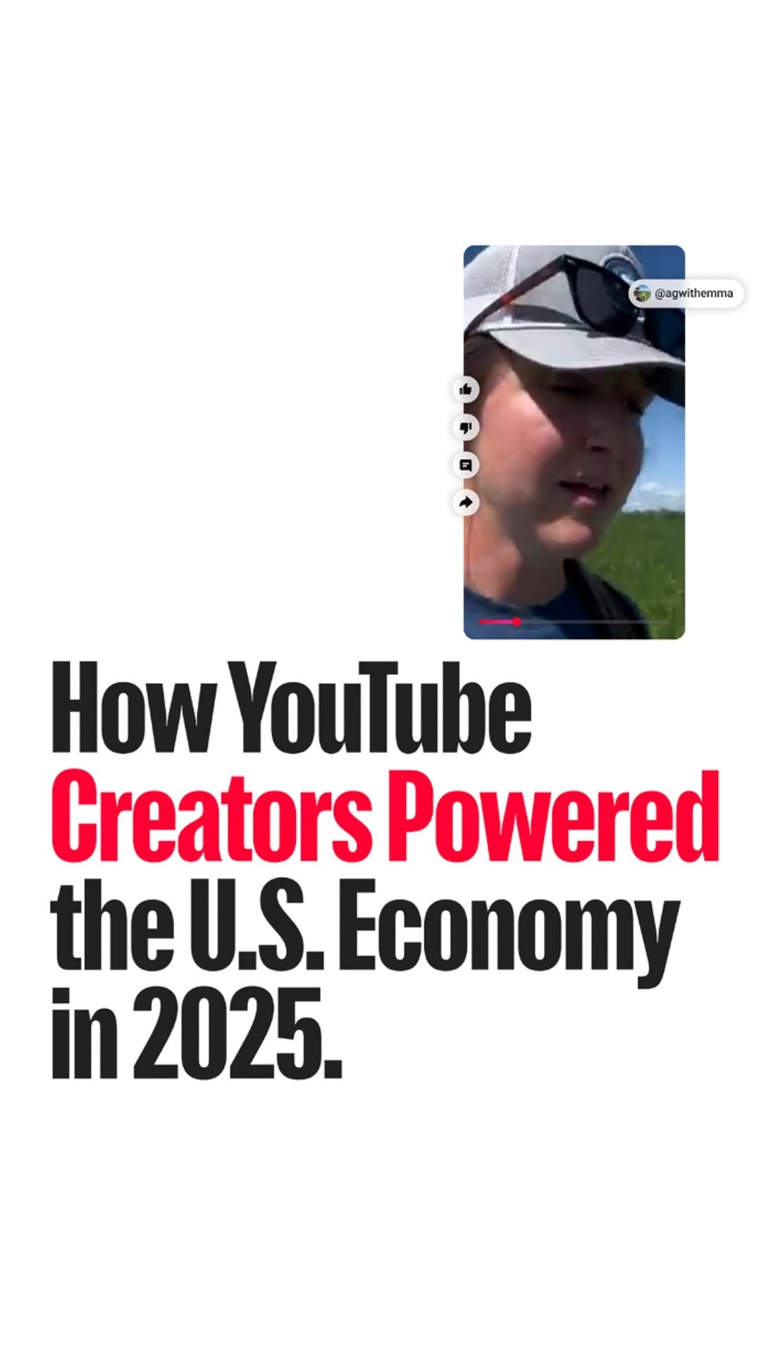 updatesfromyoutube 게시물 이미지: According to our 2025 U.S. Impact Report,...