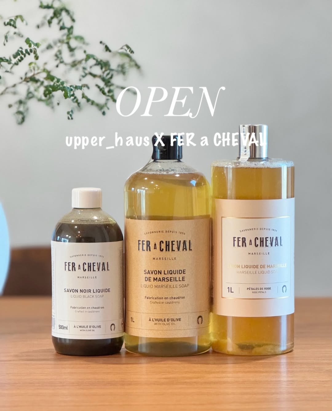 Photo by 어퍼하우스 / 홈 & 라이프스타일 on December 22, 2025. May be an image of hair product, juice and text that says 'OPEN upper_haus upper_hausXFERaCHEi r_hausXFER haus XFER a CHEVAL CHE SAYSNNENIL DEPUIS 54 FER CHEVAL MARSEILLE SATENSERIL FERACHEVAL FER HAMSEILLE AVONNERIE AVONHERIELEPOTS EPUIS MSL S FERACHEVAL FER MARSEILLE SAVON SAVONNOIRLIQUIDE NOIR LIQUIDE SAVON LIQUIDE MARSEILLE LIQUID MARSEILLE SOMP ON LIQUIDE MAR LLE ARSEILLE LIDUI มาต Fabricatian chaudran chaudren tedincau.drens 500mL PETALESE RO5E L'HUILED OLIVE เหลช IL 0 AL'HUILED'OLIVE OLIVE L'HUILE WETHOL THCLTEO'.