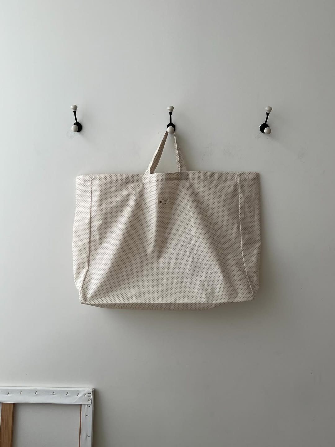 Photo shared by 유 어 메 세 지 on January 27, 2026 tagging @urmessage_. May be an image of tool bag, pegboard, purse, sling, grocery bag and text.