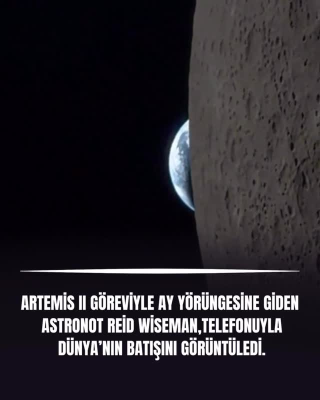 uzaybilimlerii 게시물 이미지: Artemis II görevi kapsamında Ay yörüngesine...