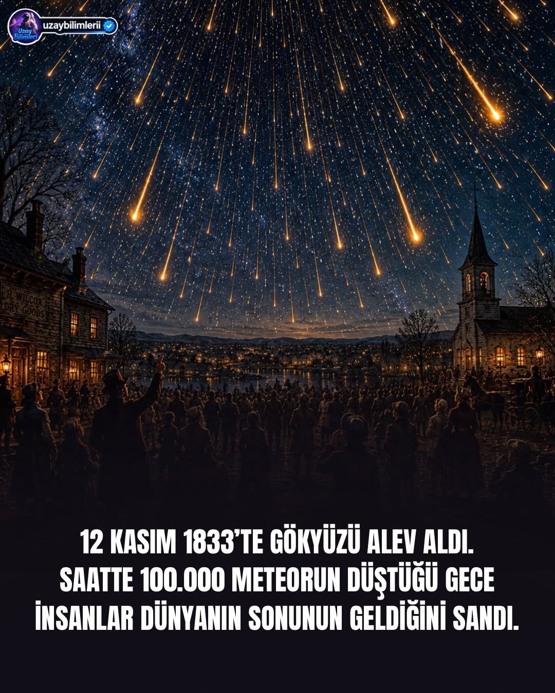 uzaybilimlerii 게시물 이미지: 12 Kasım 1833’te gökyüzü alev aldı!

Kuzey...