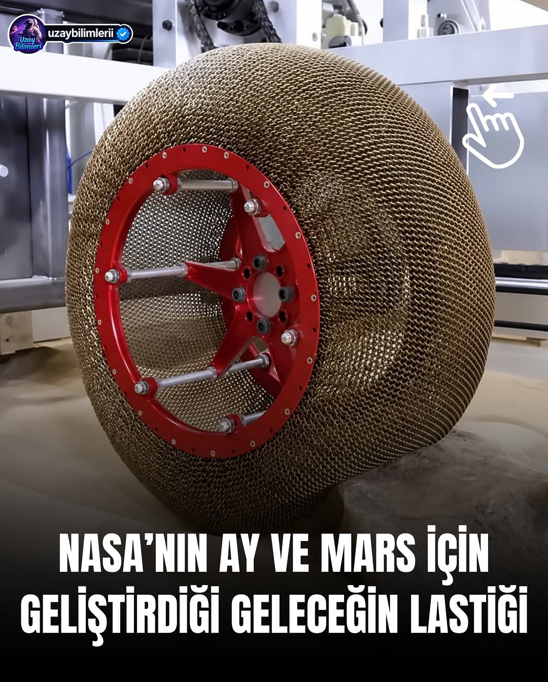 uzaybilimlerii 게시물 이미지: NASA’nın geliştirdiği süper elastik tekerlek,...