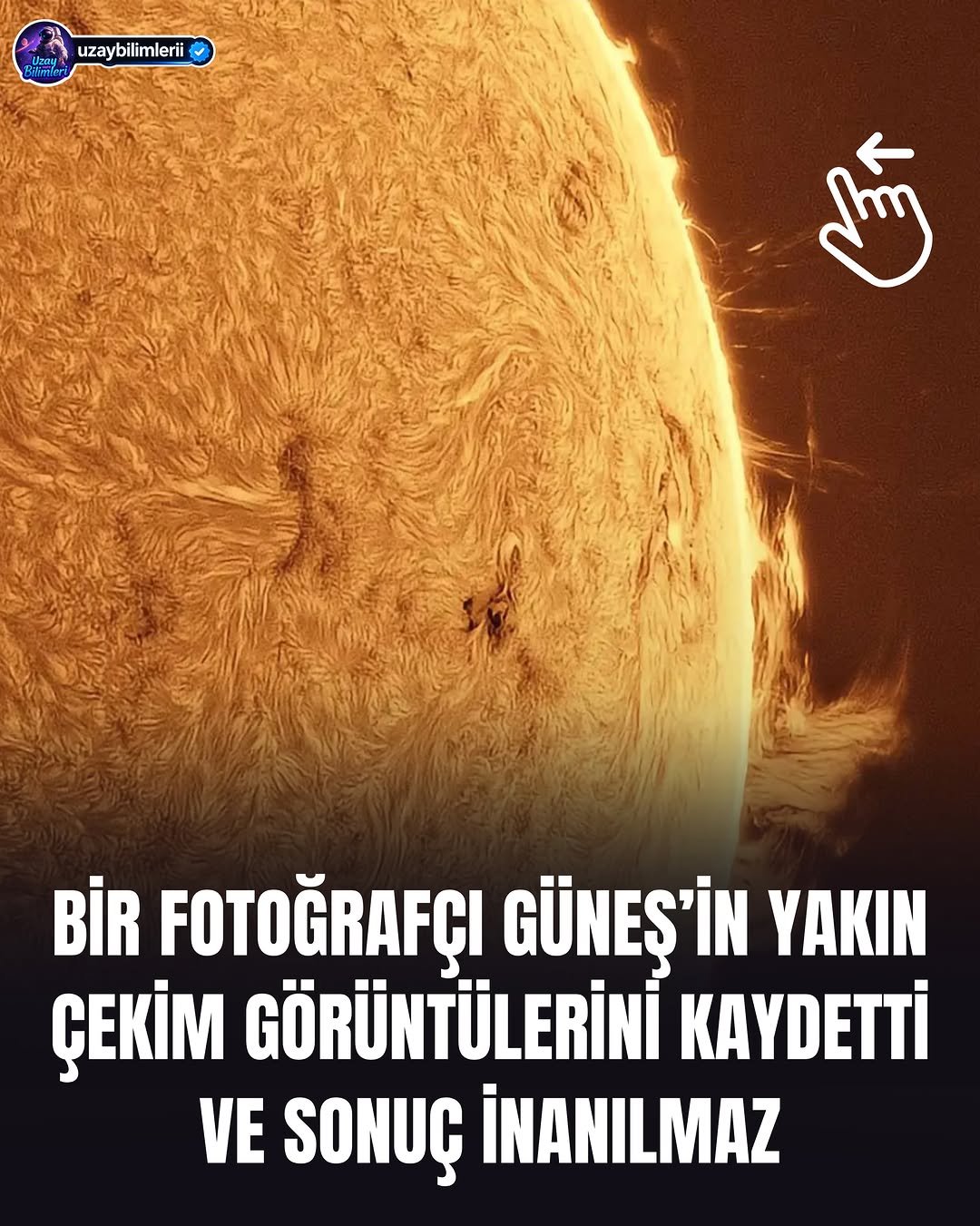 uzaybilimlerii 게시물 이미지: Güneşin bu yakın çekim görüntülerinde yüzeyde...