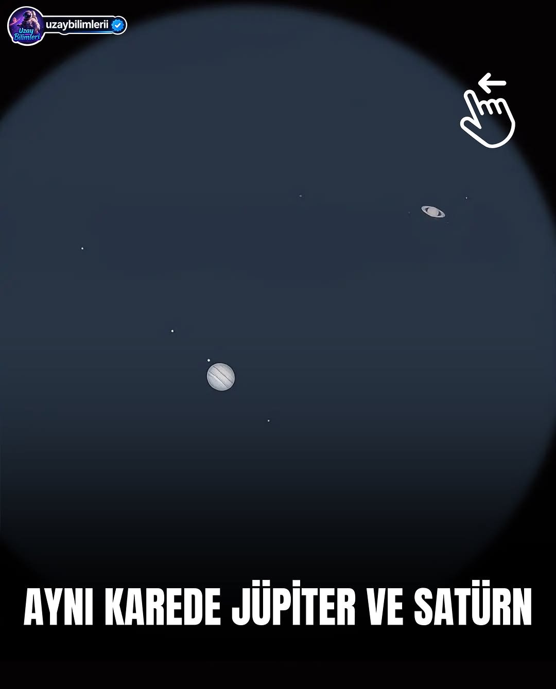 uzaybilimlerii 게시물 이미지: Aynı karede Jüpiter ve Satürn!

Bu görüntüde...