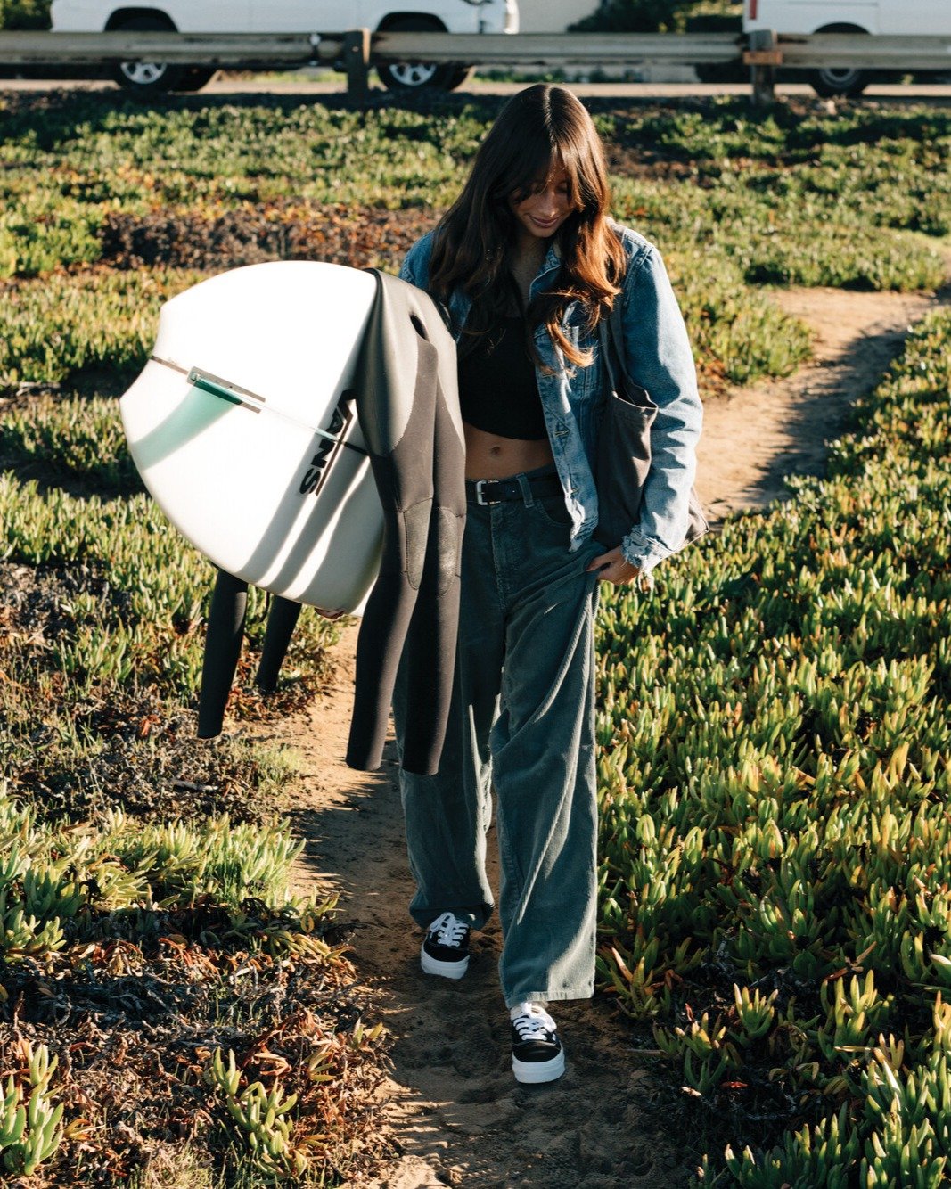 Photo by vans on April 05, 2026. May be an image of surfboard, skateboard, water, ocean and text.