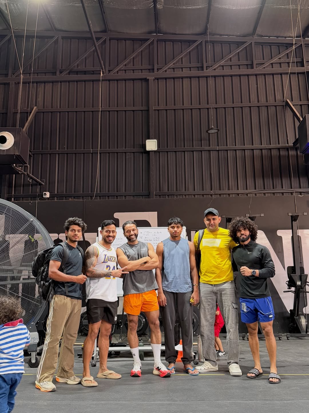 Photo shared by Amit on April 25, 2026 tagging @prashantsharmaofficial_, @monudagar07, @fitsumitsuhag, @manishbaiyapuria, and @harshzilla_. May be an image of trampoline and text that says 'LAKEL nA'.