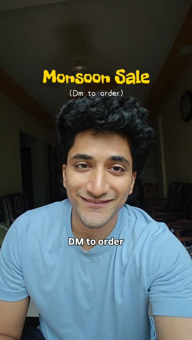 vedantsmhatre 게시물 이미지: From Rs. 949 to Rs. 649
Monsoon sale is live....