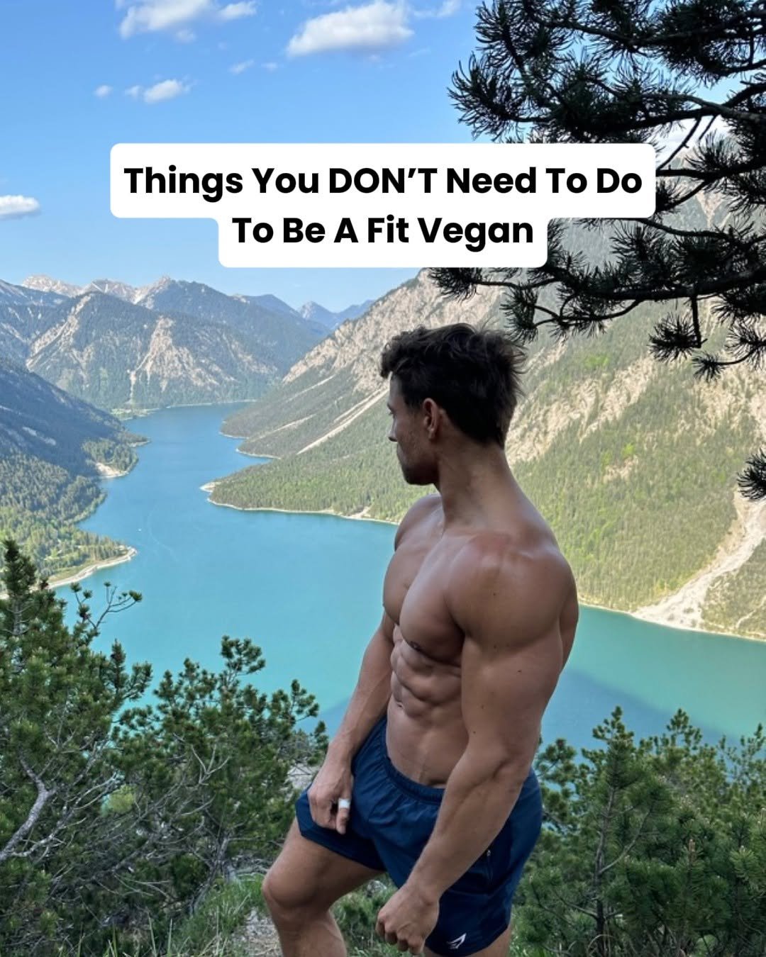 Photo by Maximilian Lang | Vegan Fitness Coach on March 02, 2026. May be an image of text that says 'Things You DON'T Need To ToDo Do ToBeAFitVegan To Be A Fit Vegan'.