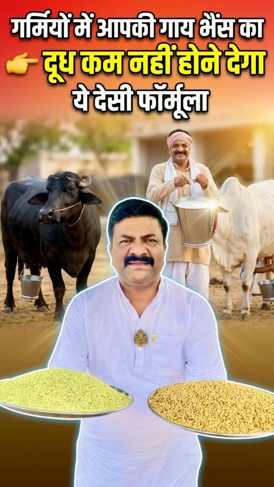 vickypansarivlogs 게시물 이미지: गर्मियों में आपकी गाय भैंस का दूध कम नहीं होने...