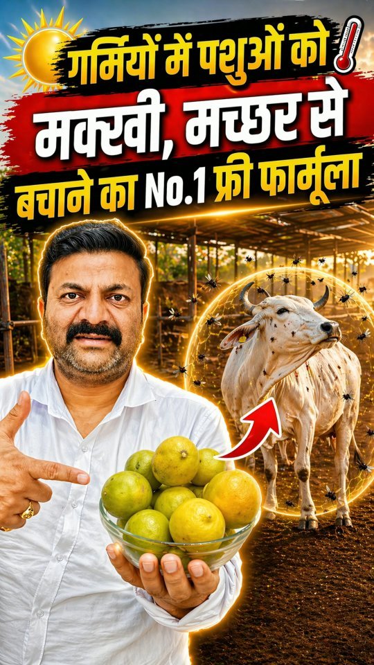 vickypansarivlogs 게시물 이미지: गर्मियों में अपने पशुओं को मक्खी मच्छर से...