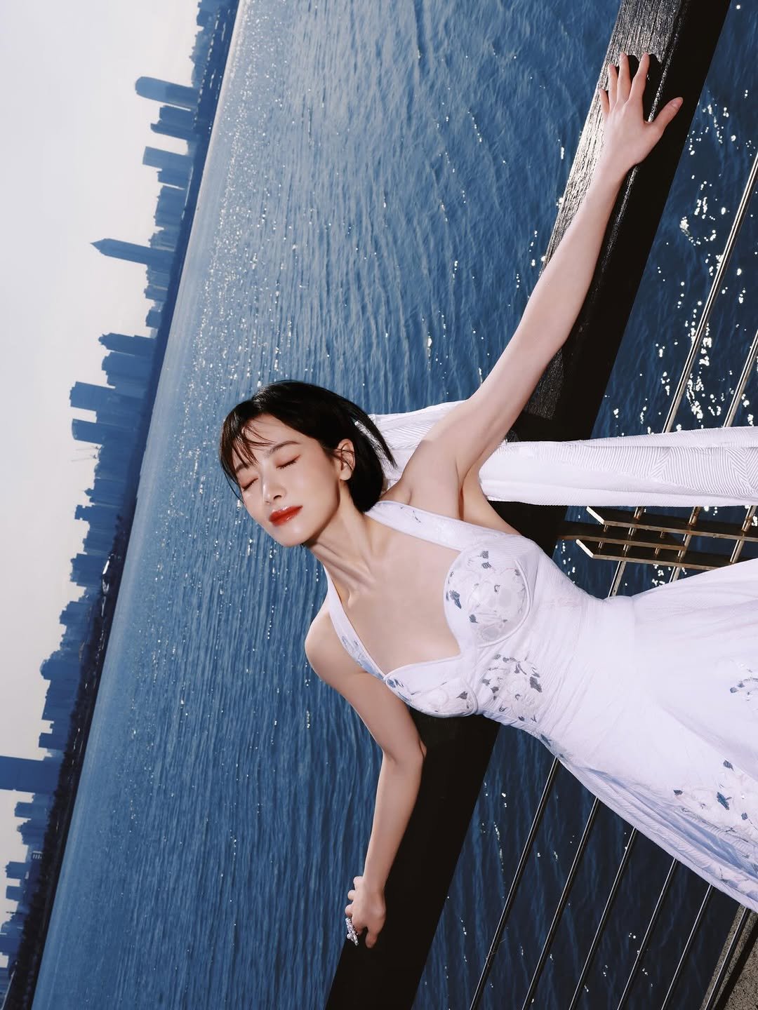 Photo by Victoria Song宋茜 on December 22, 2025. May be an image of slip, dress, gown and text.