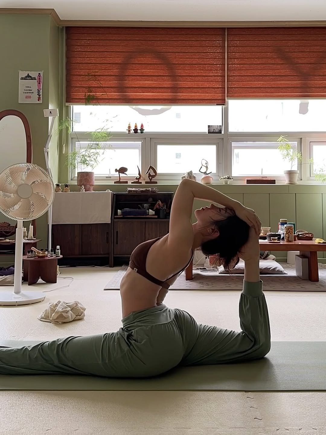 Photo shared by 비디아 on November 05, 2025 tagging @vidya_yogaroom. May be an image of yoga and text.