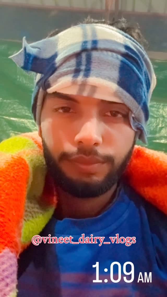 vineet_dairy_vlogs 게시물 이미지: Aisi raat kali karni pdti h 
#mhenat...