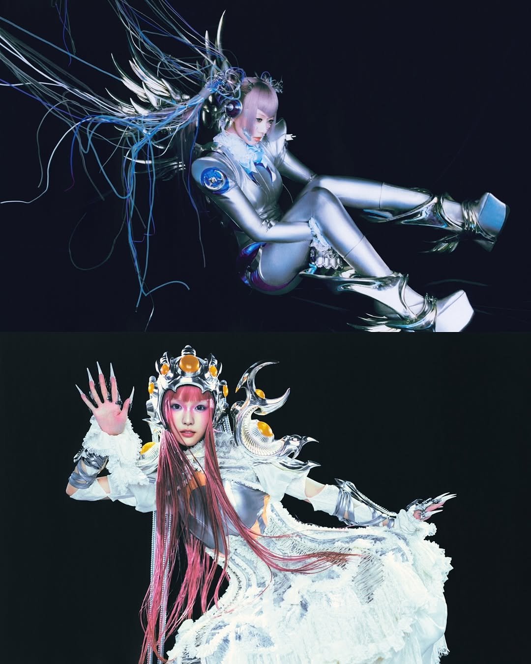 Photo shared by 박은빈 Park Eunbin on September 19, 2025 tagging @xgofficial. May be an image of headdress, costume, dress and text.