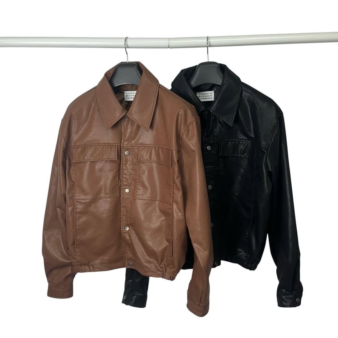 Photo by vintage_company._ on December 04, 2025. May be an image of leather, jacket, coat and text.