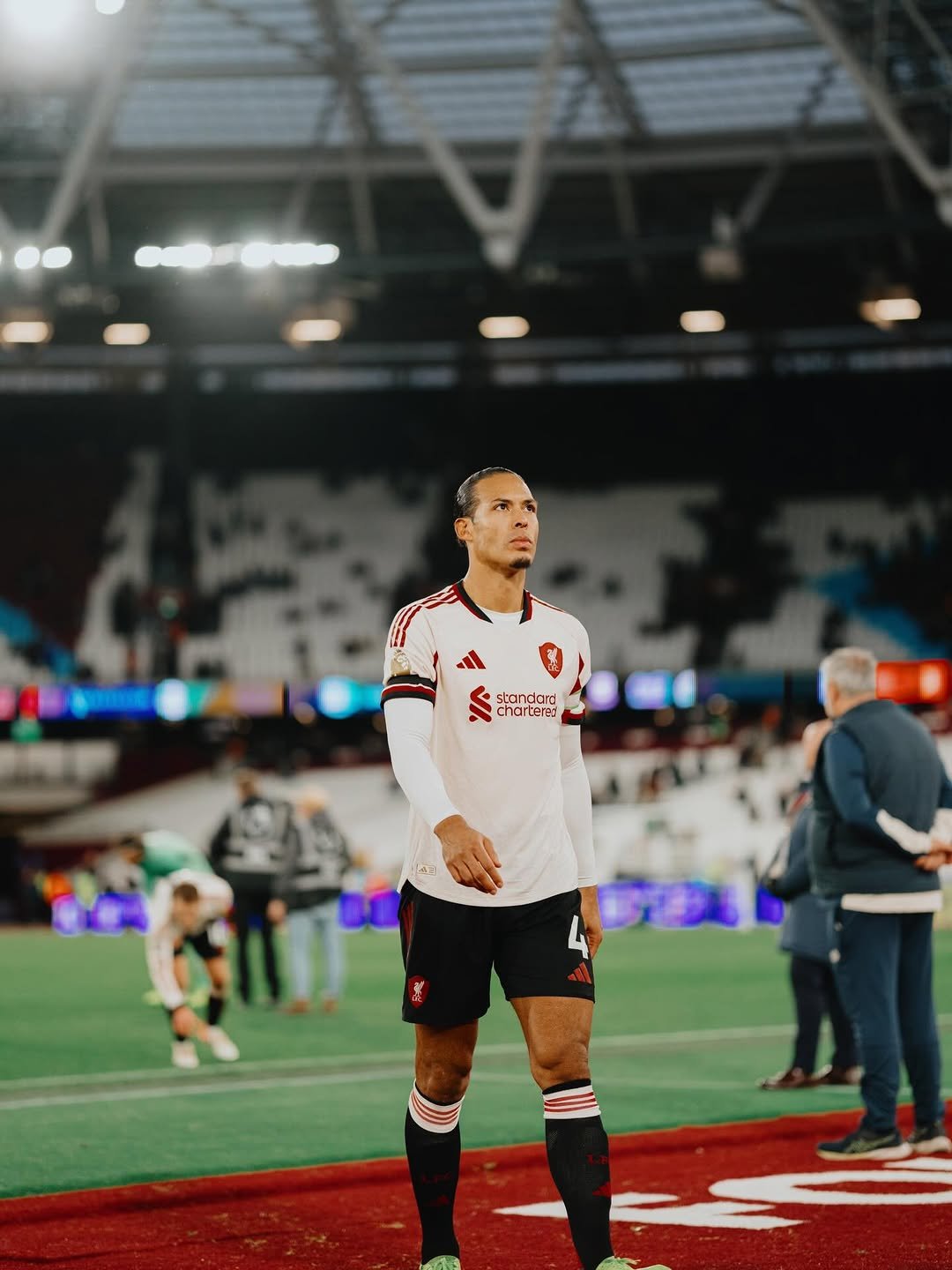 Photo by Virgil on November 30, 2025. May be an image of football, soccer, stadium and text.