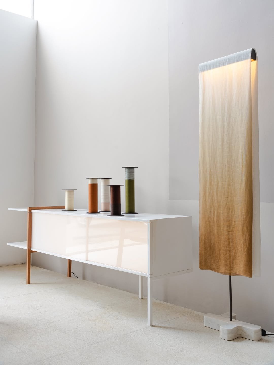 Photo by ,ovo on March 05, 2026. May be an image of credenza, lighting, sliding door and text.