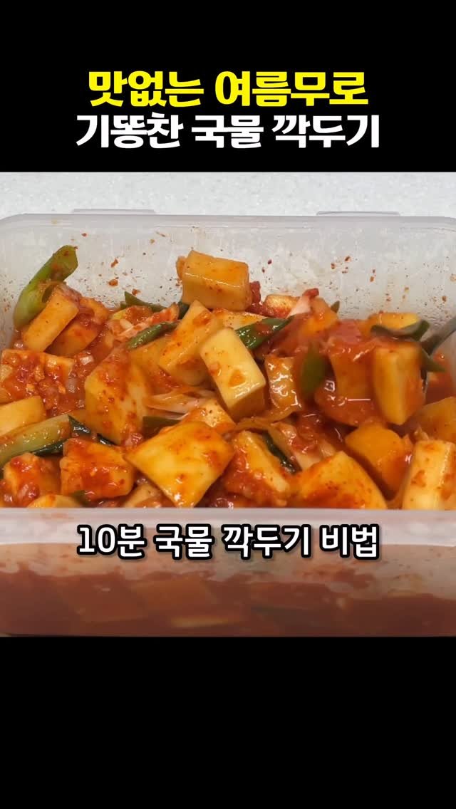 vitamin_meal 게시물 이미지: 여름무 안절이고 깍두기 아삭아삭 맛있게 담그는 비법.