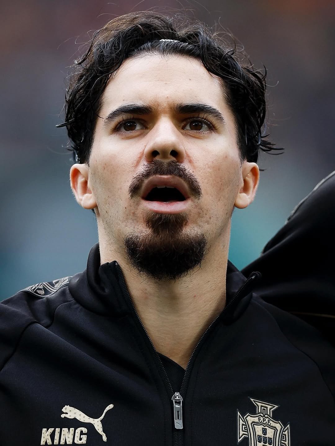 Photo shared by Vítor Ferreira on November 16, 2025 tagging @portugal. May be an image of football, soccer, stadium and text that says 'KING'.