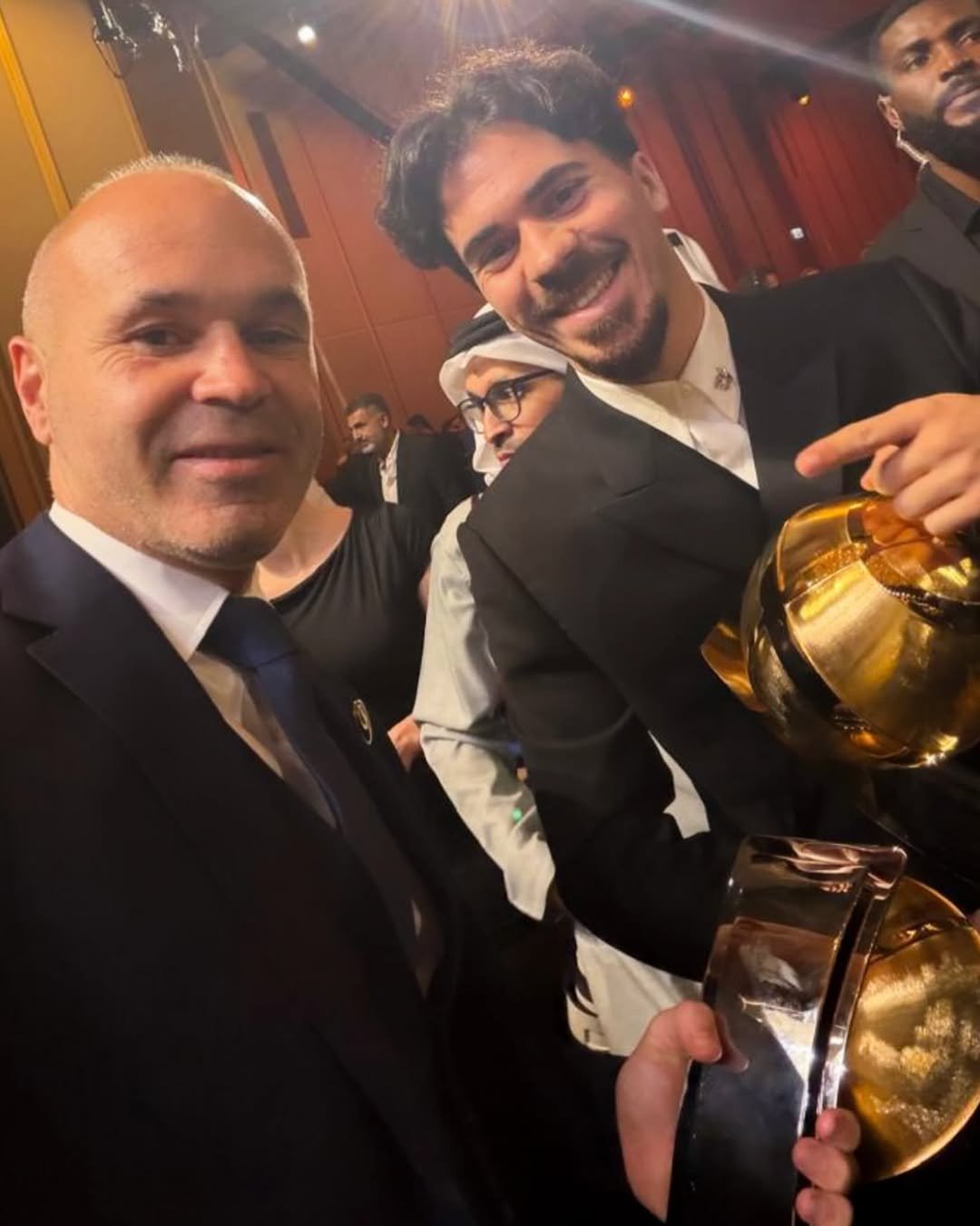 Photo shared by Vítor Ferreira on December 28, 2025 tagging @andresiniesta8. May be an image of text.