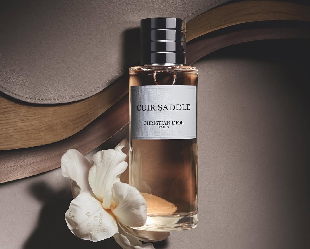 Photo shared by VOGUE KOREA on January 15, 2026 tagging @diorbeauty. May be an image of fragrance, perfume and text that says 'CUIR SADDLE CHRISTIAN CHRISTIANDIOR DIOR PARIS XORP'.