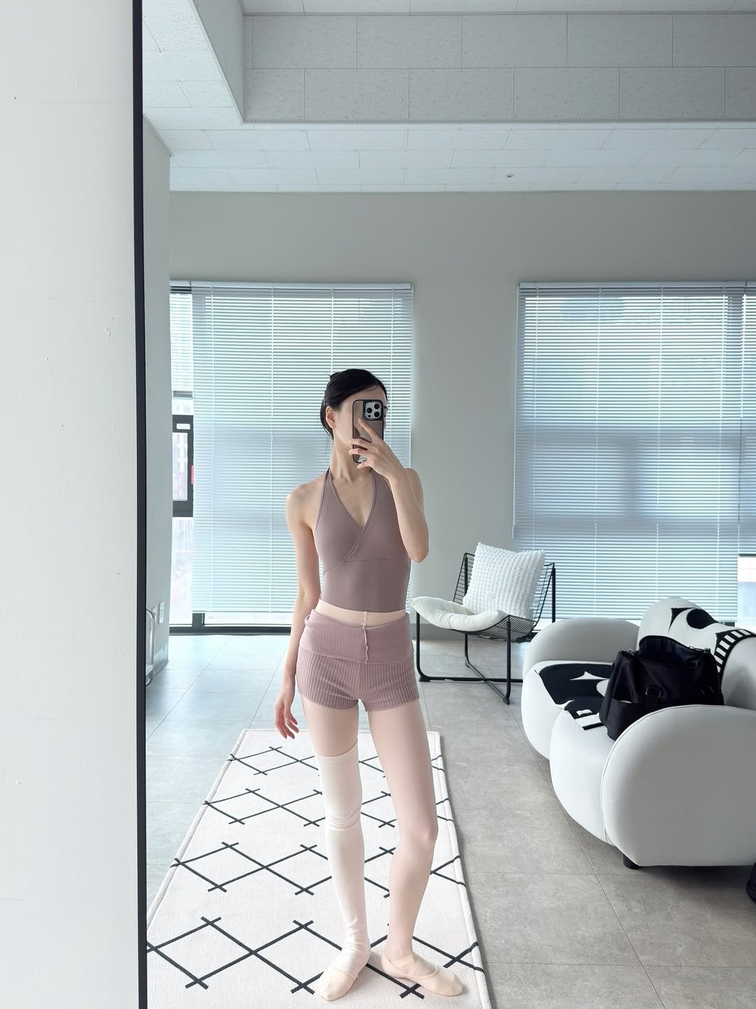 Photo shared by 박민정 Minjeong Park on January 04, 2026 tagging @votrechaleur_ballet. May be an image of sleepwear, slip, underwear and text.