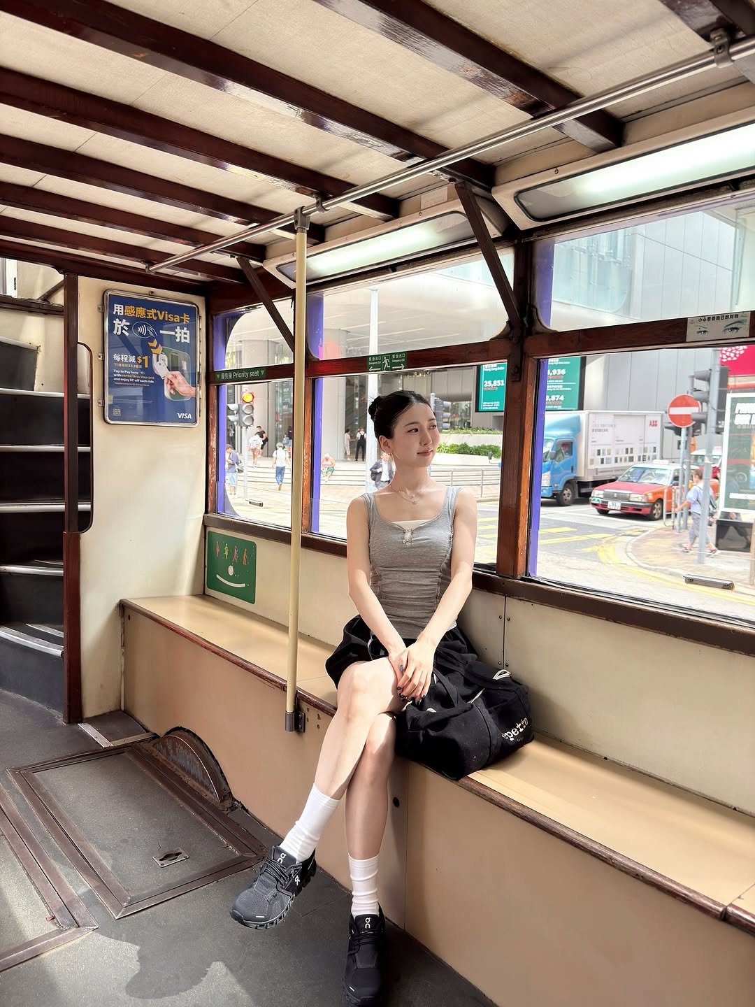 Photo by 박민정 Minjeong Park on October 23, 2025. May be an image of train, cablecar, trolley, bus and text.