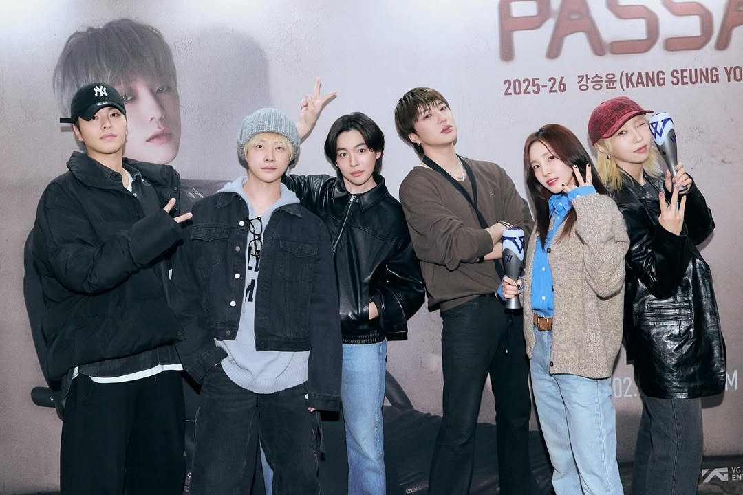 Photo shared by 강승윤 KANGSEUNGYOON on March 03, 2026 tagging @_minzy_mz, @daraxxi, @kimjinwoojinu, @gnani_____, and @juneeeeeeya. May be an image of one or more people, bangs, top and text that says '糸 PAJO 2025-26 2025-26강승원(KANGSEUNGY 강승윤(KAN 강승윤 (KANG SEUNG YO 02'.