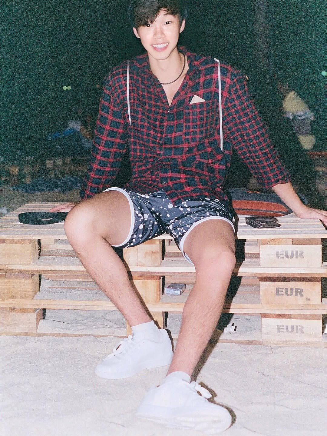 Photo by Walter Soh on November 13, 2025. May be an image of one or more people, bangs, shorts and text.