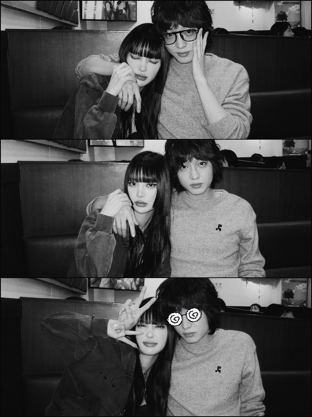 Photo by 왕십리 커플🤍 on November 15, 2025. May be an image of one or more people, bangs and text.