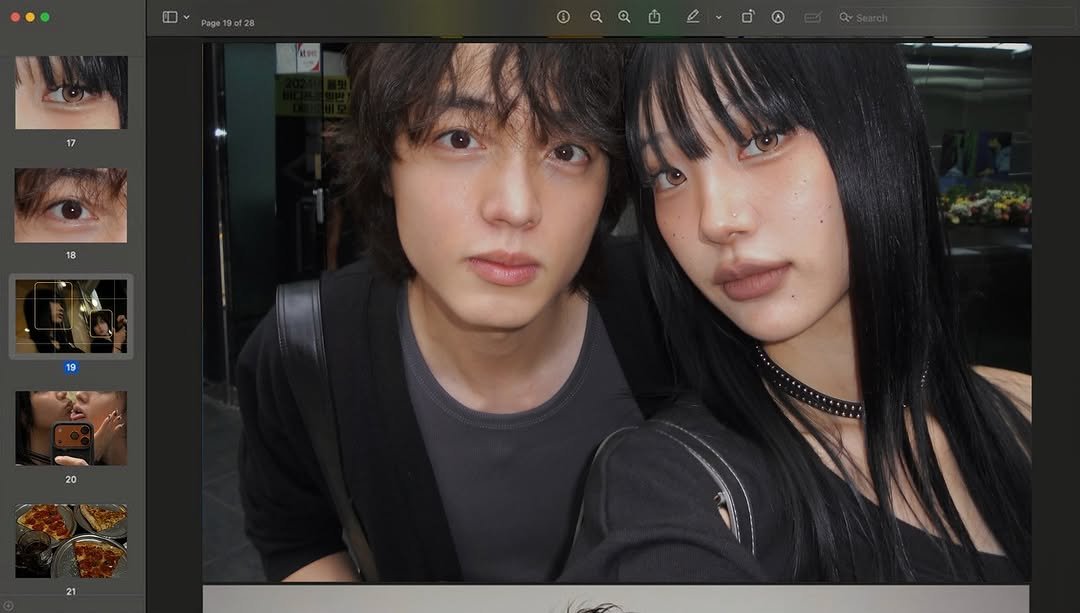 Photo shared by 왕십리 커플🤍 on October 07, 2025 tagging @wangsimniboy, @bobaerit, and @wangsimni_couple. May be an image of one or more people, hair and text.