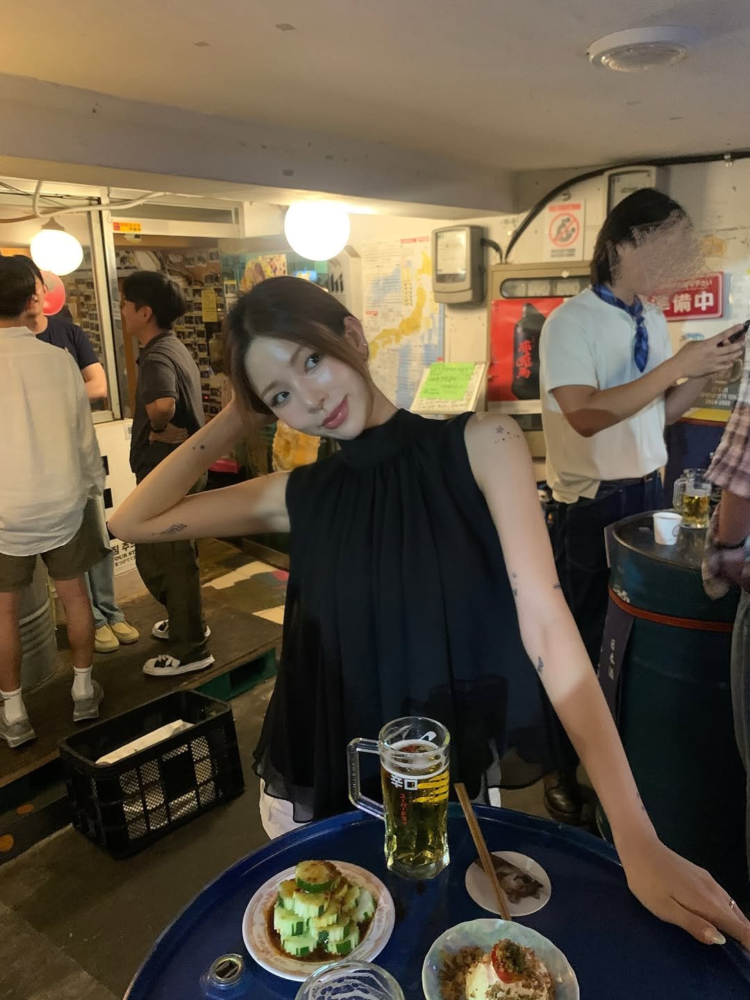 Photo by swan on August 16, 2025. May be an image of 2 people, beer and text.