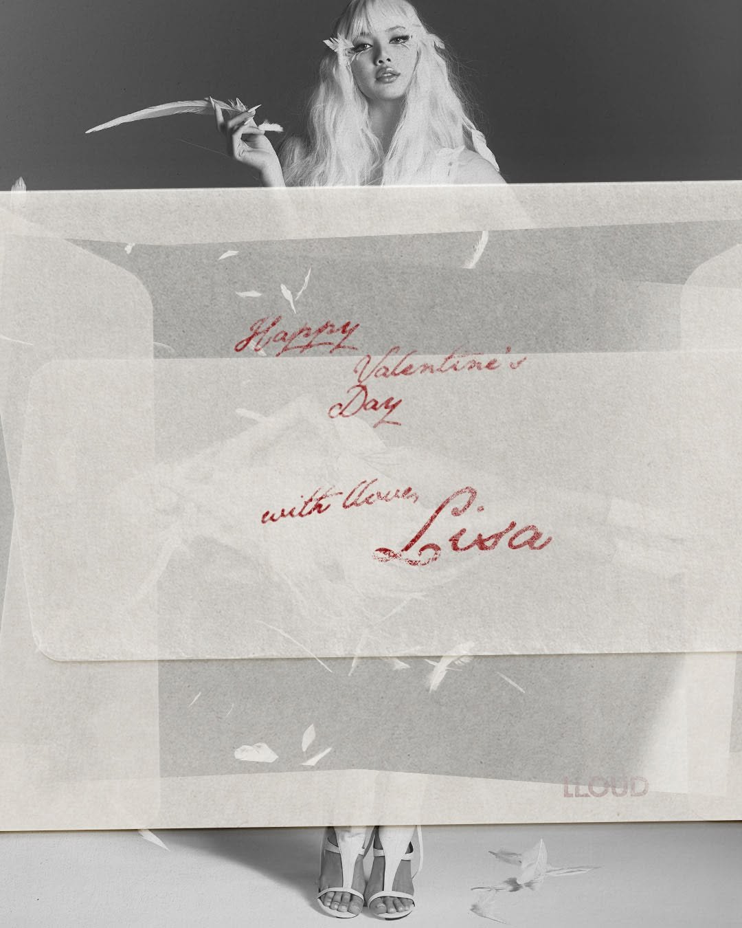 Photo shared by LLOUD on February 13, 2026 tagging @lalalalisa_m. May be an image of poster, magazine and text.