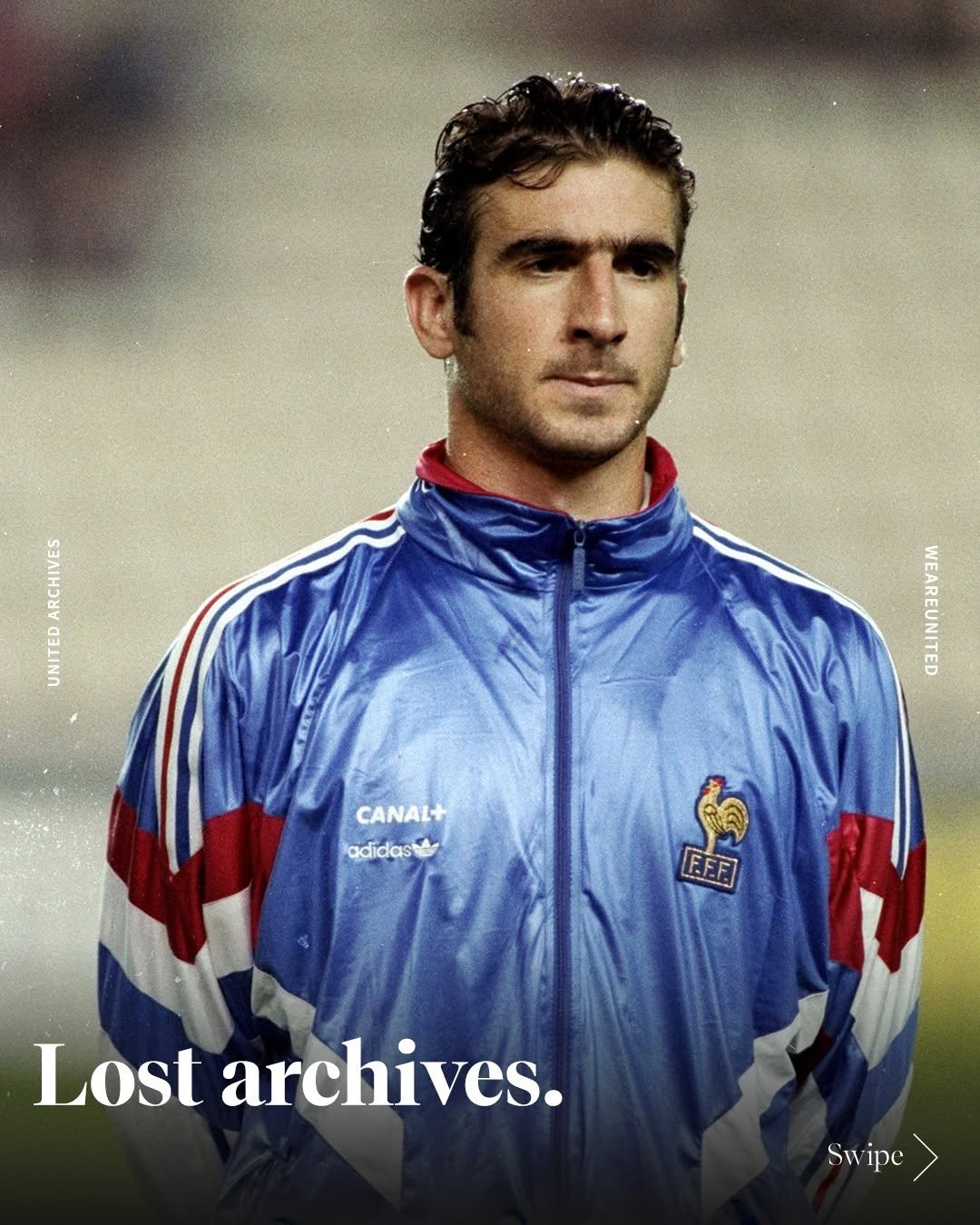 weareunited 게시물 이미지: Eric Cantona in a classic @adidasfootball...