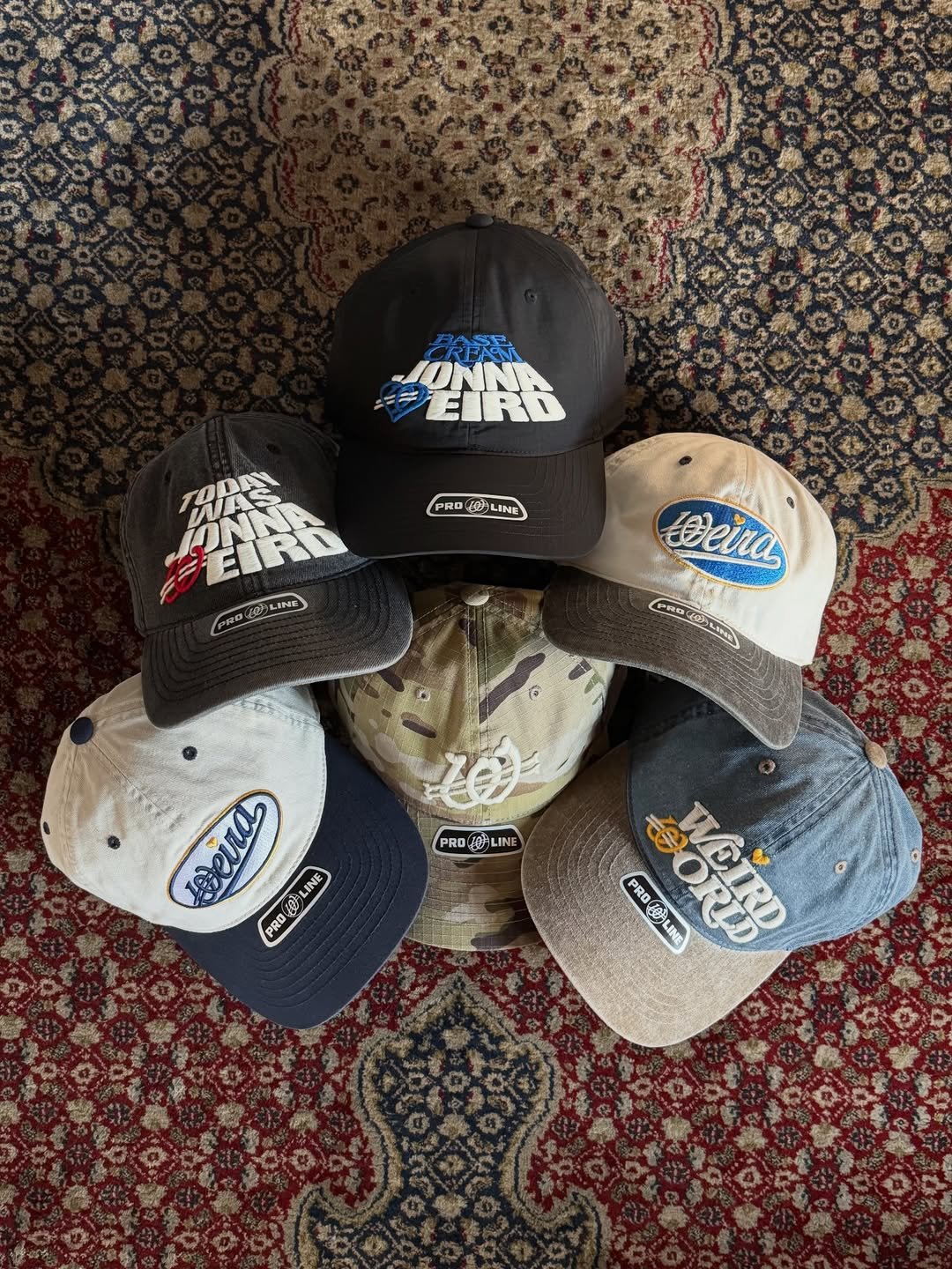 Photo shared by Paramade Pickers on February 21, 2026 tagging @weirdworldcompany. May be an image of hat, hat shop and text.