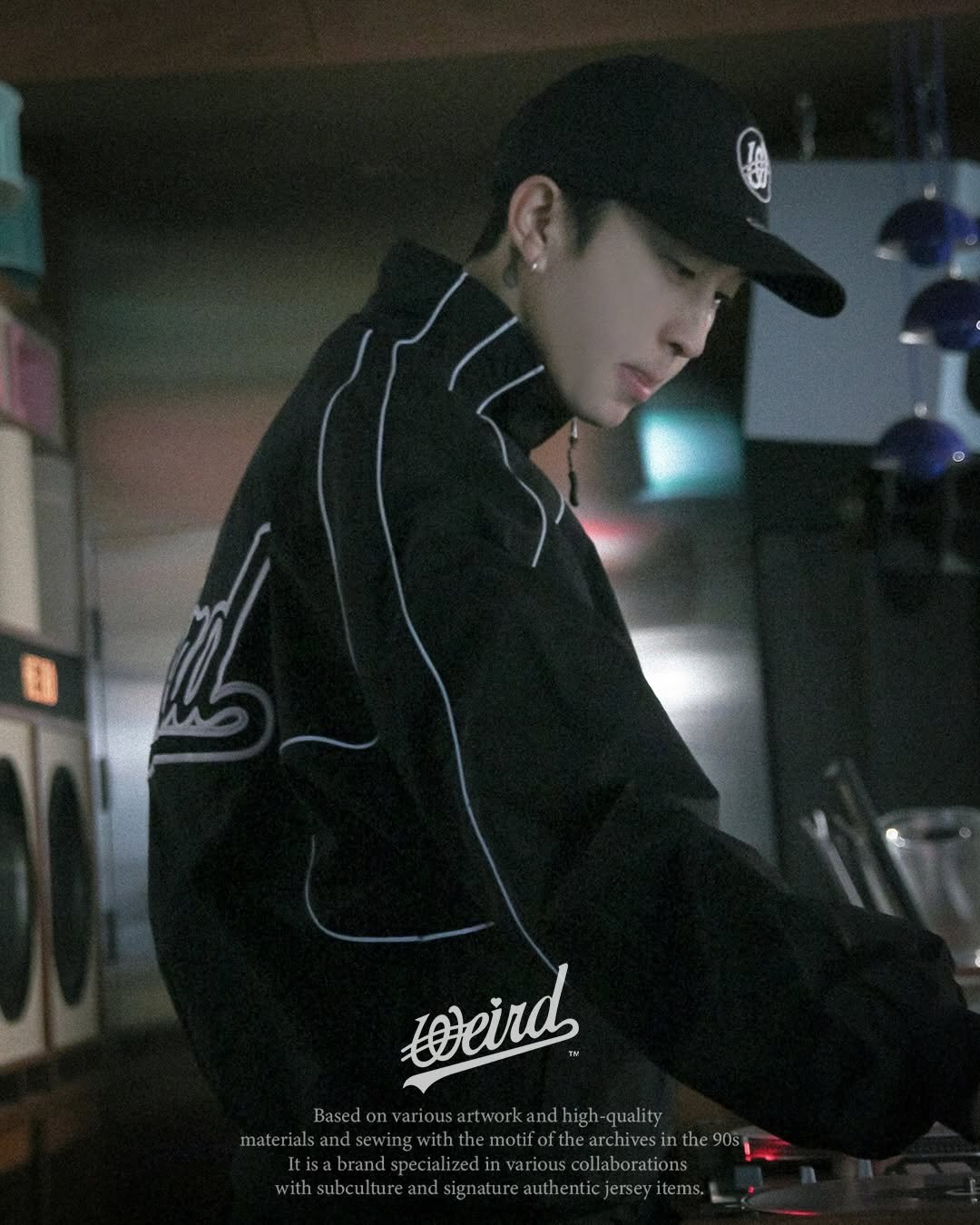 Photo shared by 위얼드월드 (WEIRD WORLD) on February 22, 2026 tagging @sleepycamo, and @weirdworldcompany. May be an image of text.