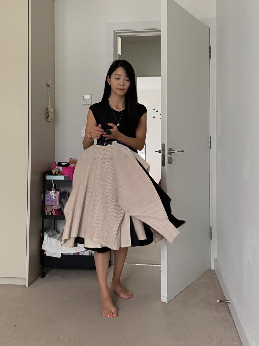 Photo shared by 웰컴준 𝗜 김유정 on September 21, 2025 tagging @very.busy.mama. May be an image of 1 person and text.