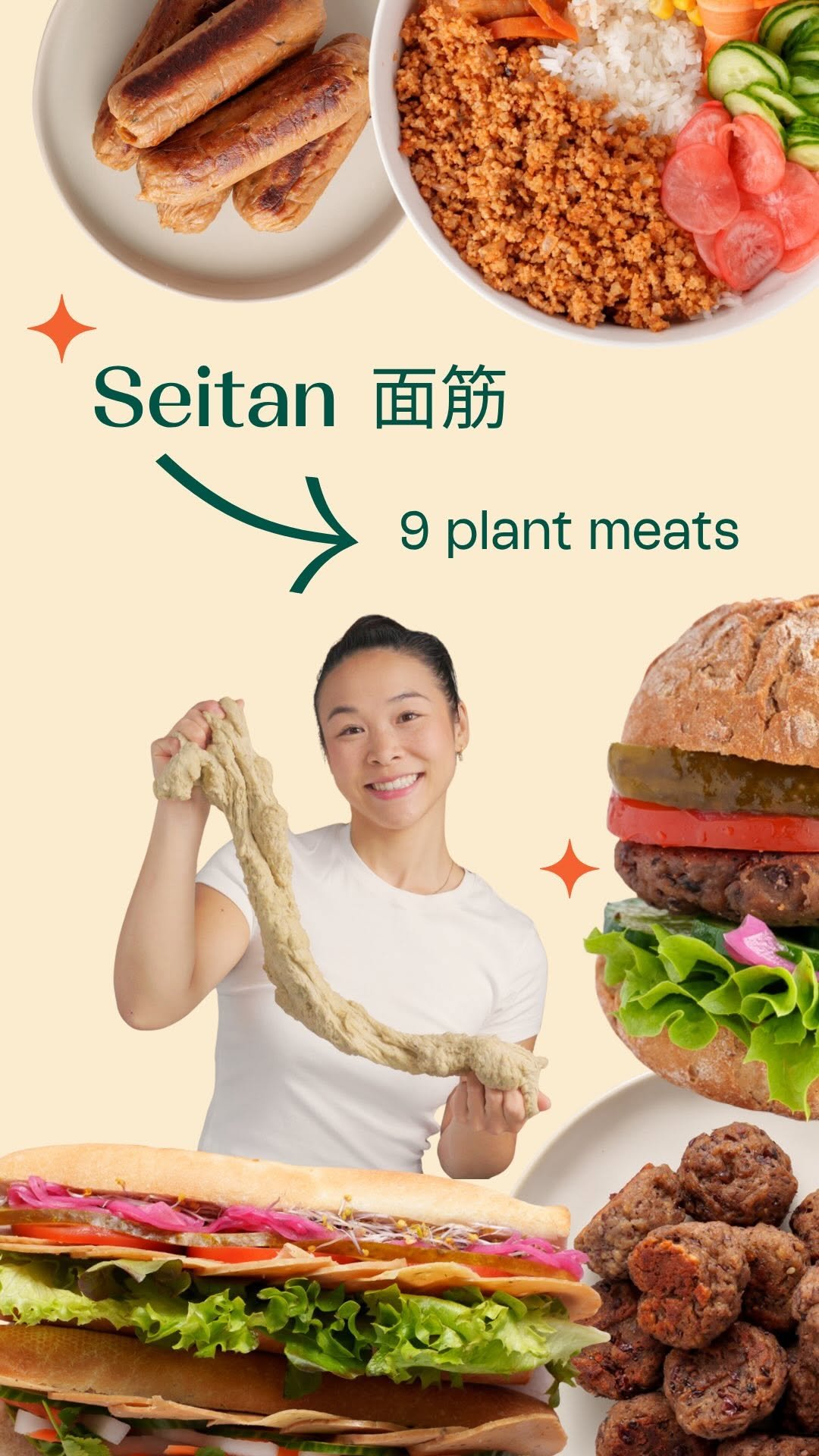 wendythefoodscientist 게시물 이미지: One bag of flour, endless plant-based meats...