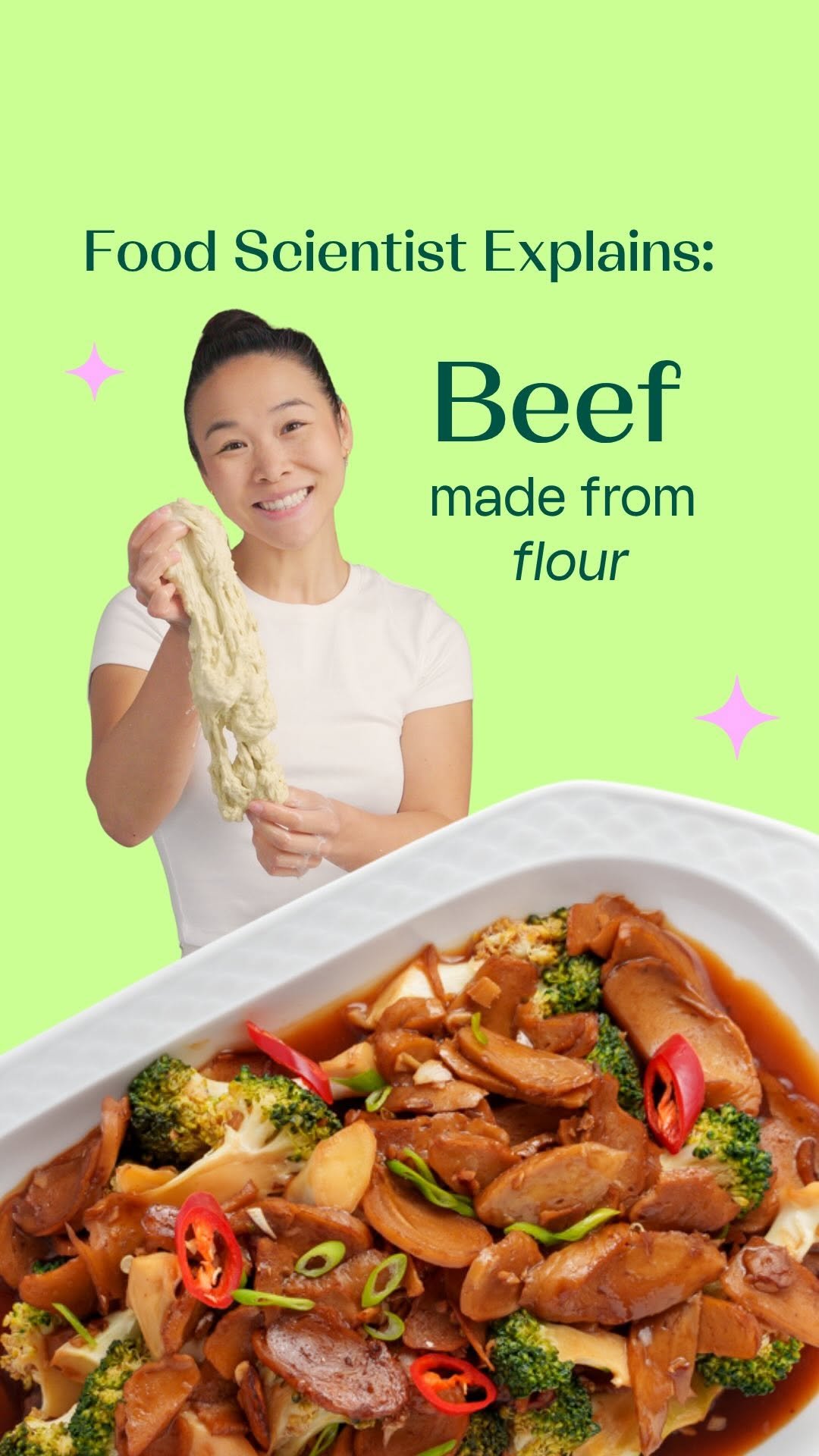 wendythefoodscientist 게시물 이미지: How to make plant-based beef from flour.
By...