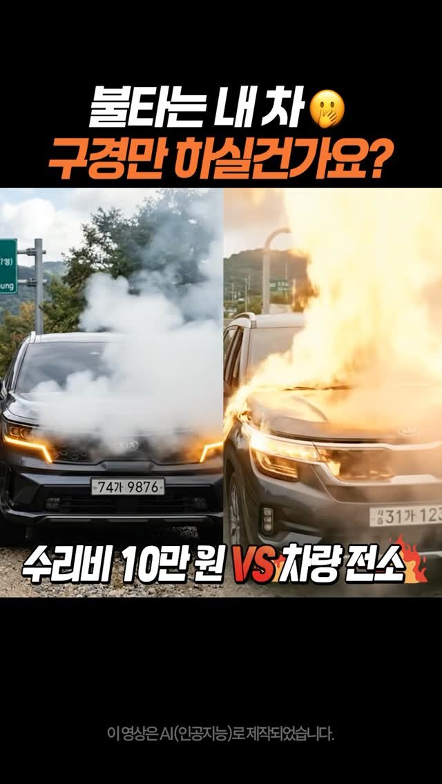 whistle_4u 게시물 이미지: ”설마 내 차에 불이 나겠어?“라는 안일한 생각이 내 소중한 차를 뼈대만 남길 수...