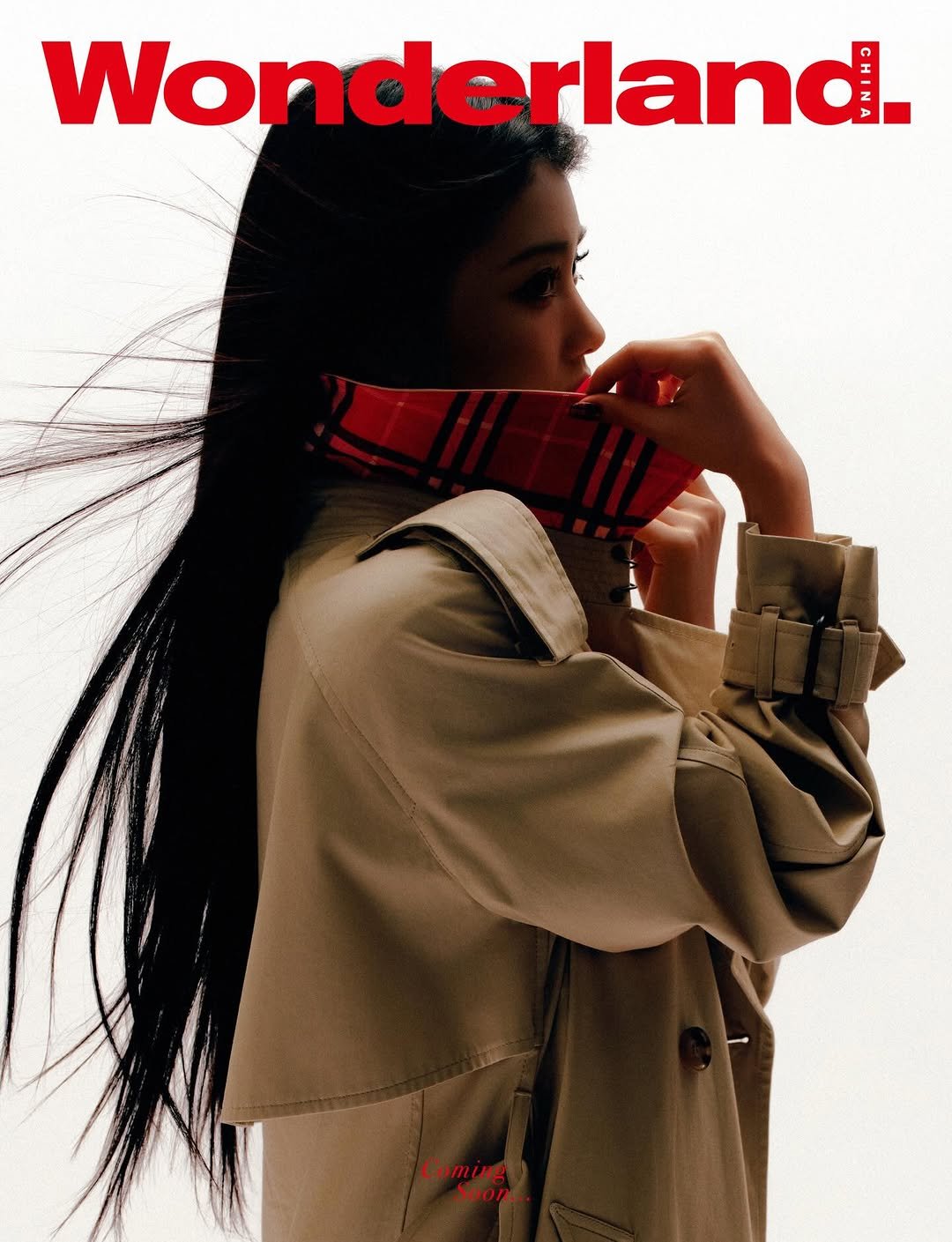 Photo by SHEN XIAOTING on January 10, 2026. May be an image of one or more people, hair, overcoat, duffle coat, magazine and poster.