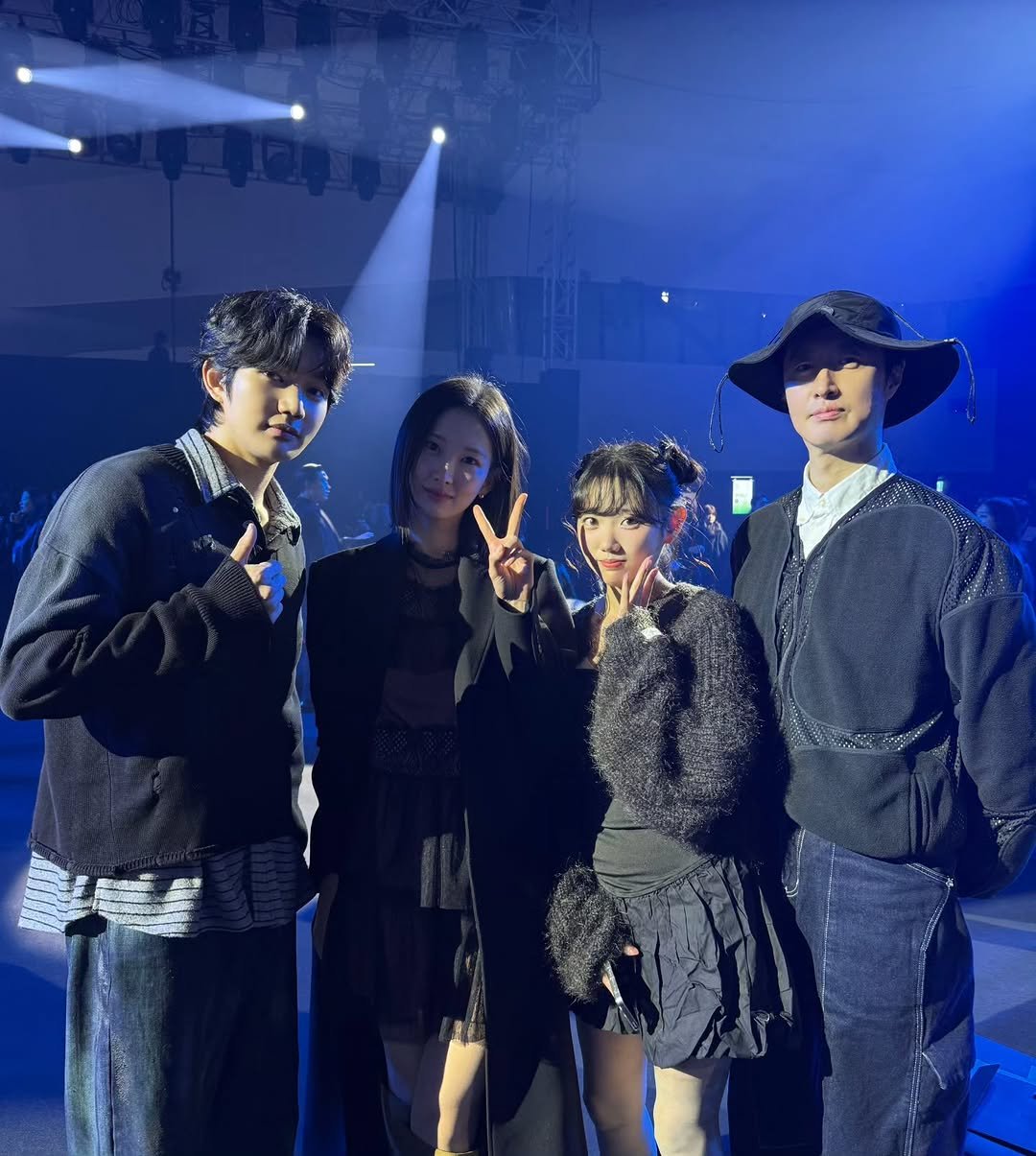 Photo by 조채윤 on February 05, 2026. May be an image of one or more people, bangs, top and text.