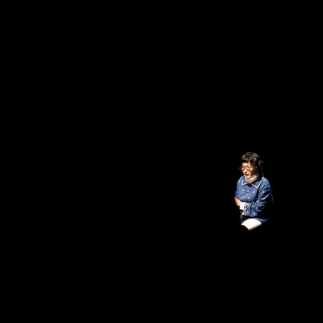Photo by 시집서점 위트 앤 시니컬 on September 19, 2025. May be an image of 1 person, night and text.
