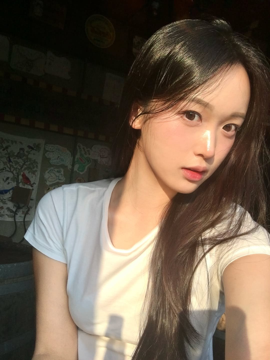 Photo by 우린 on August 10, 2025. May be a selfie of one or more people, long hair and text.