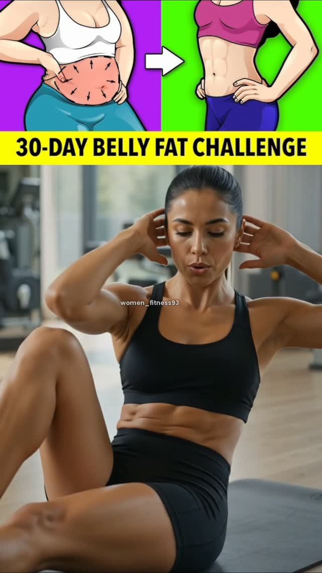 women_fitness93 게시물 이미지: 🔥 30-Day Belly Fat Challenge Starts...