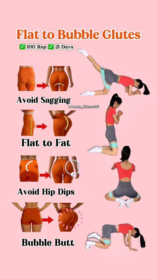 women_fitness93 게시물 이미지: Transform your glutes from flat to fabulous!...