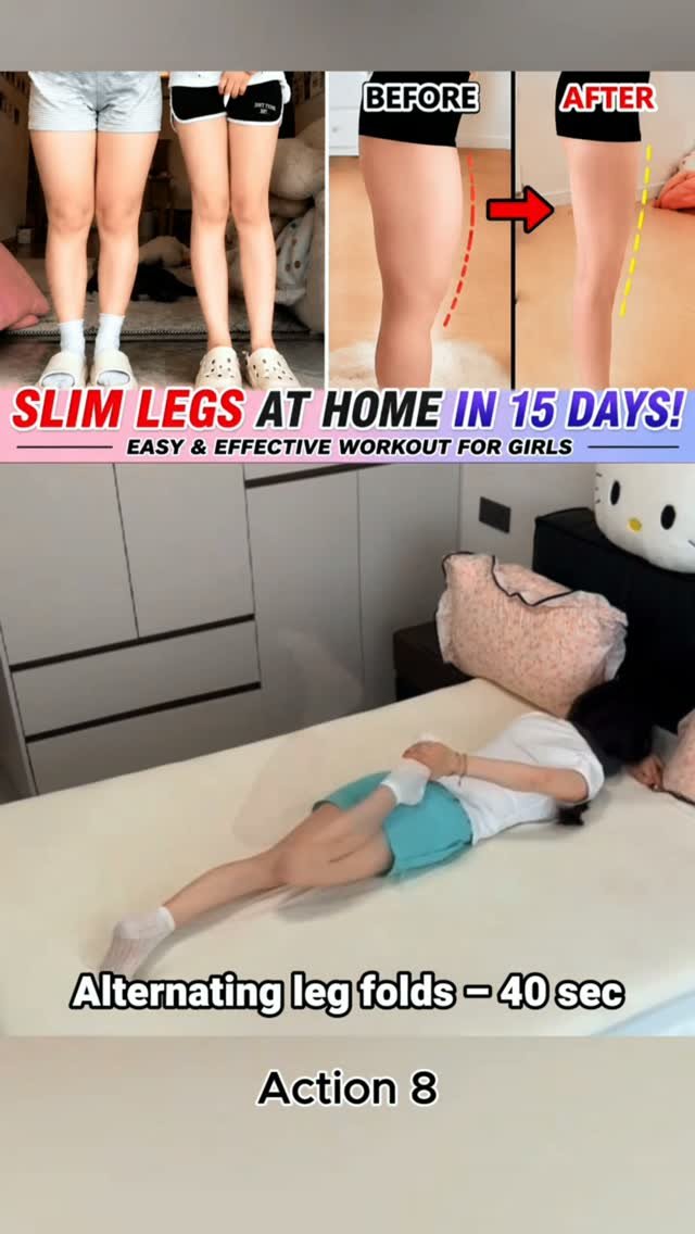 women_fitness93 게시물 이미지: Slim legs at home in 15 days!...