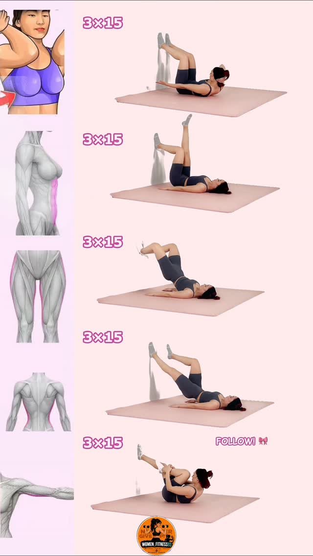 women_fitness93 게시물 이미지: Do These 5 Moves to Burn Lower Belly Fat |...