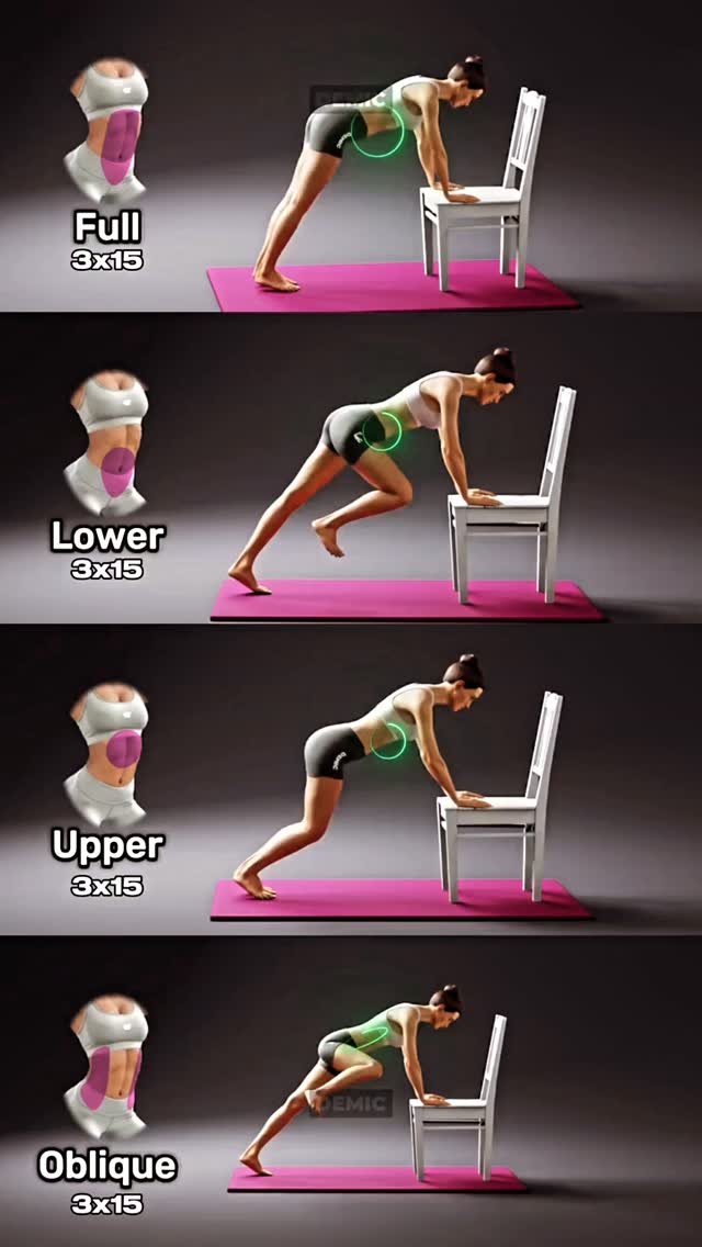 womenfitnesscoach 게시물 이미지: 🪑🔥 Chair Abs Burner — No Gym...