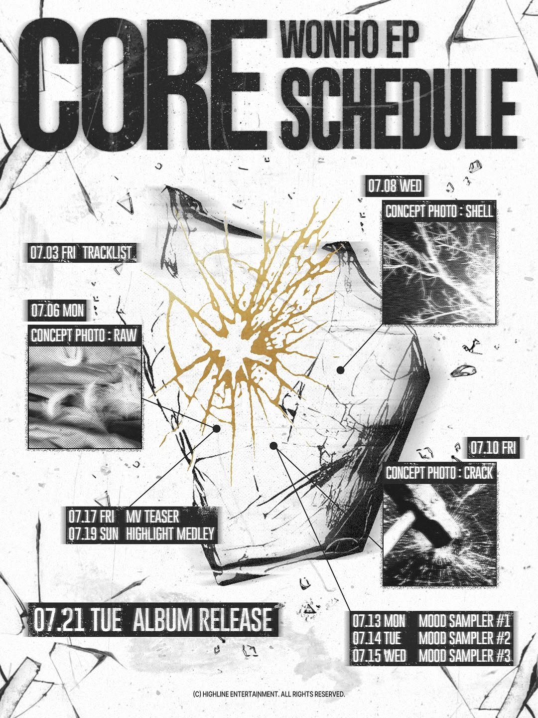 wonho_offcl 게시물 이미지: WONHO EP [CORE]
Schedule

2026.07.21 6PM (KST)...